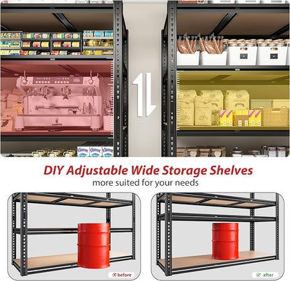 ROOMFAVE 48" W Garage Shelving 4-Tier Storage Shelves 2300LBS - Image 4
