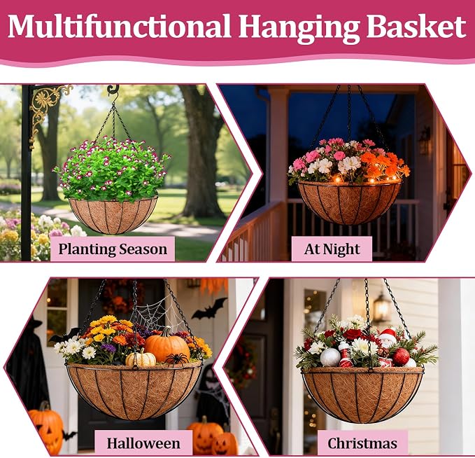 Halatool 20 Inch Large Hanging Baskets - Image 4