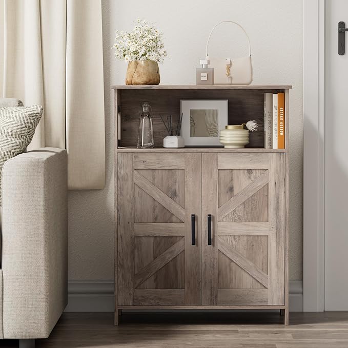 Homhedy Farmhouse Bathroom Storage Cabinet - Image 9