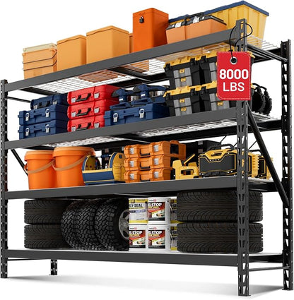 WORKPRO 8000LBS Storage Shelves, Heavy-Duty Metal Shelving Unit, Adjustable by WORKPRO