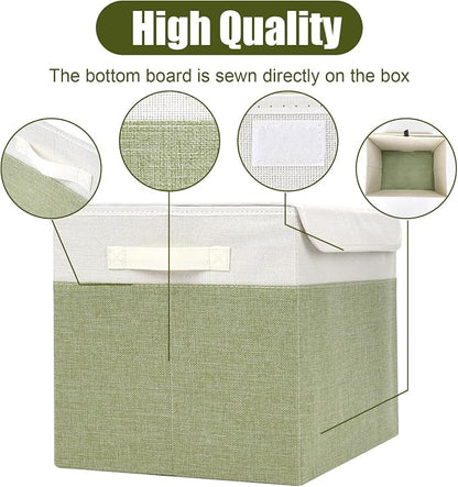 Large 17" 42 Quarts Collapsible Stackable Storage Bins - Image 5