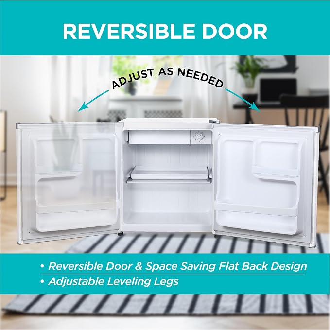 BLACK+DECKER 1.7 Cu. Ft. Compact Refrigerator, ENERGY STAR Certified, Single - Image 5