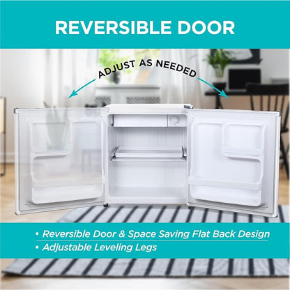 BLACK+DECKER 1.7 Cu. Ft. Compact Refrigerator, ENERGY STAR Certified, Single - Image 5