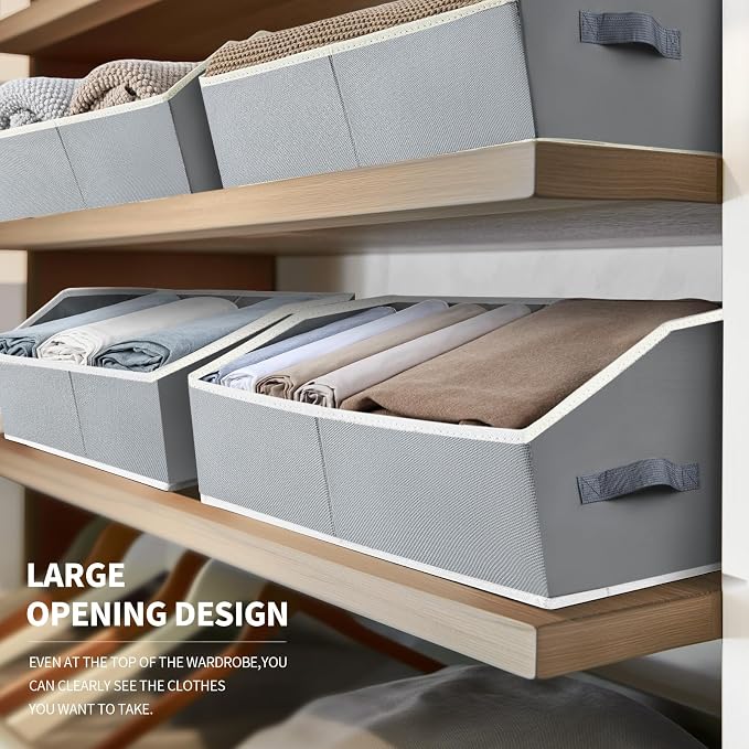 Trapezoid Storage Baskets for Shelves - Image 3