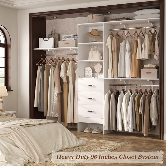 Armocity 96" Wood Closet System - Image 9