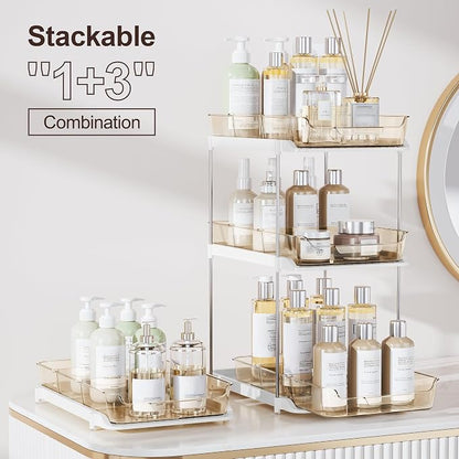 Delamu 2-Tier Multi-Purpose Bathroom Under Sink Organizers and Storage - Image 3