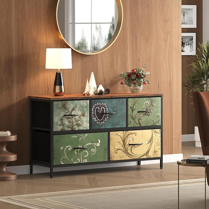 OLIXIS 5 Drawer Dresser for Bedroom, Storage Organizer Unit for Closet | Chest - Image 7