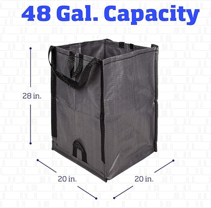 DURASACK Heavy Duty Home and Yard Bags, 3 Pack | 48-Gallon Reusable - Image 7