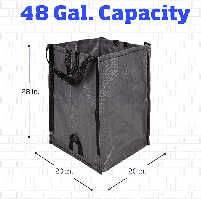 DURASACK Heavy Duty Home and Yard Bags, 3 Pack | 48-Gallon Reusable - Image 7