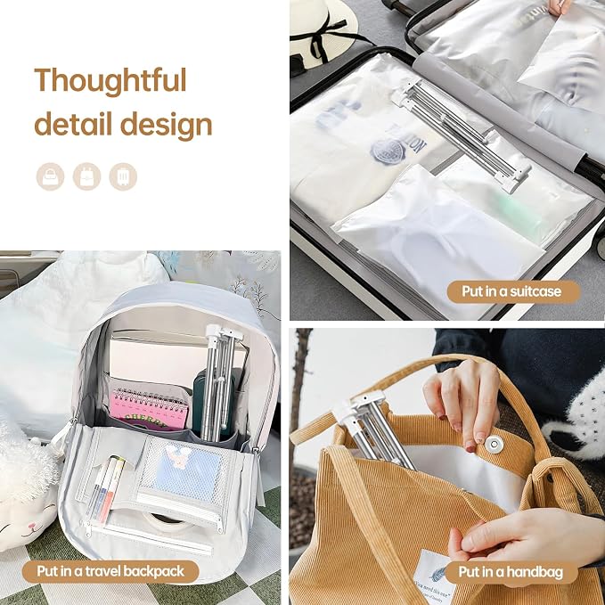 Clothes Drying Rack Foldable, Stainless Steel Portable Clothes Rack Collapsible - Image 6