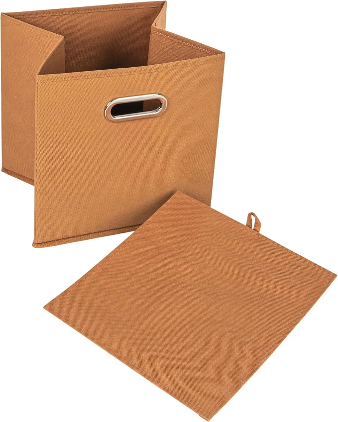 Household Essentials Foldable Fabric Storage Cubes 6-Pack – 11x11x11 Stackable - Image 3