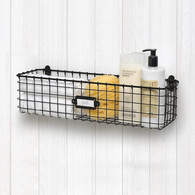 Spectrum Wall Mounted Wire Basket - Image 2