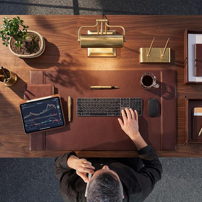 26.5 x 17.3 Inch Leather Desk Pad Protector - Image 5
