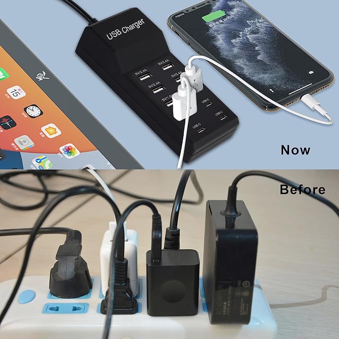 USB Charger, 50W USB Charging Station - Image 2