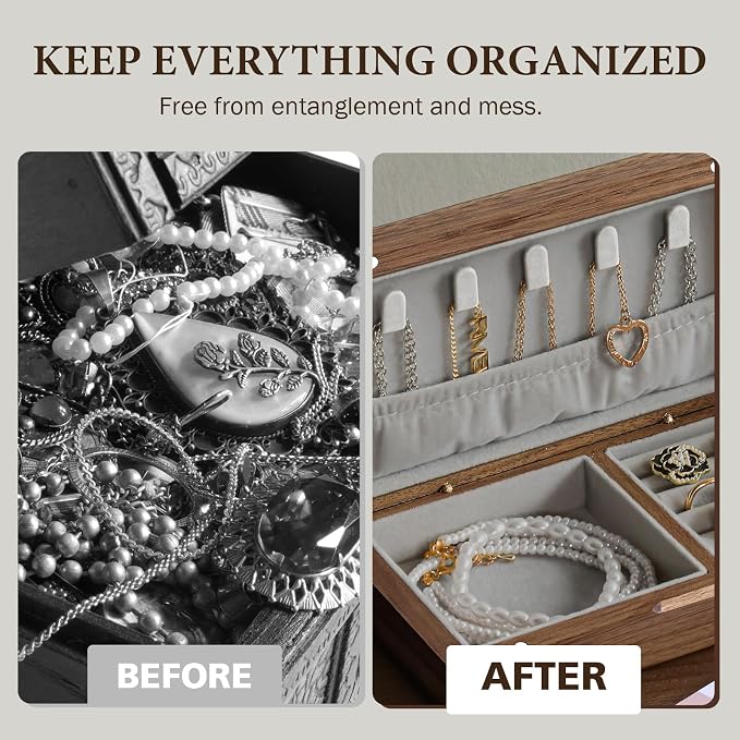 LadyRosian Wooden Small Jewelry Box - Image 5