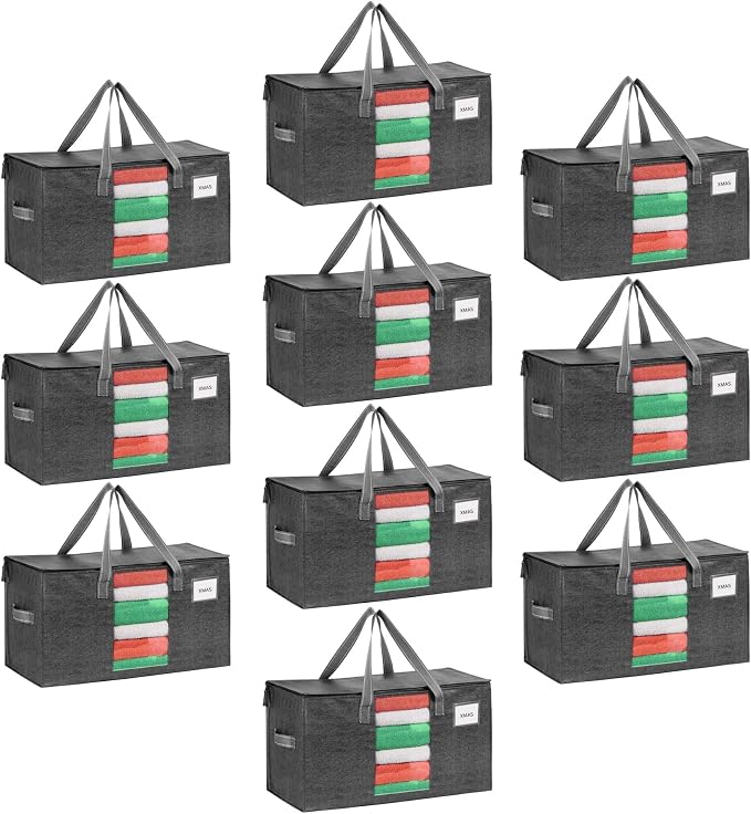 VENO 10 Pack Moving Bags, Comforter and Blanket Storage Bags by Veno