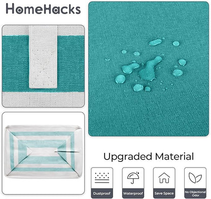 HomeHacks 2-Pack Large Laundry Basket, Waterproof, Freestanding Laundry Hamper - Image 5