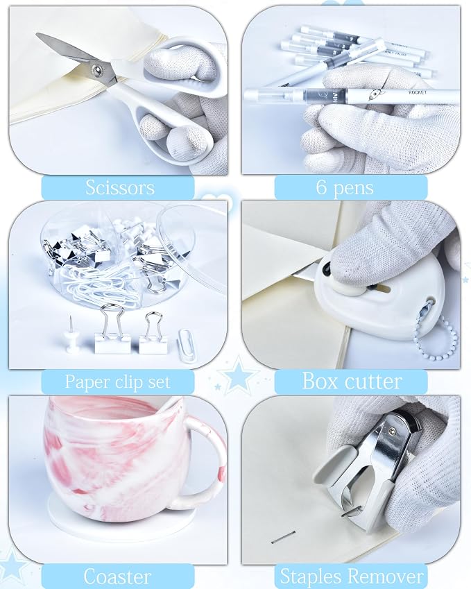 White Desk Accessories and Organizers - Image 5