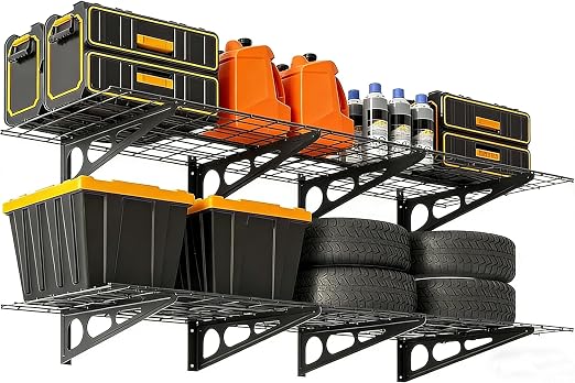 GarveeHome 2 Pack 2x6ft Garage Storage Shelving Wall Mounted, by GarveeHome