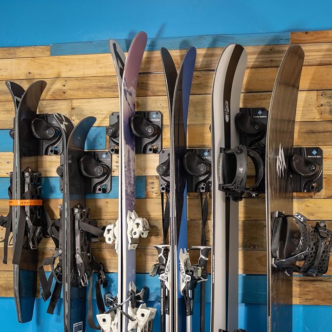 Gravity Grabber Ultimate Ski & Snowboard Wall Storage Rack - Image 7