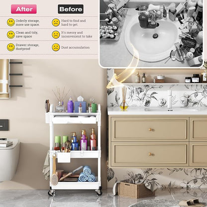 Goovilla Rolling Makeup Organizer Cart - Image 7