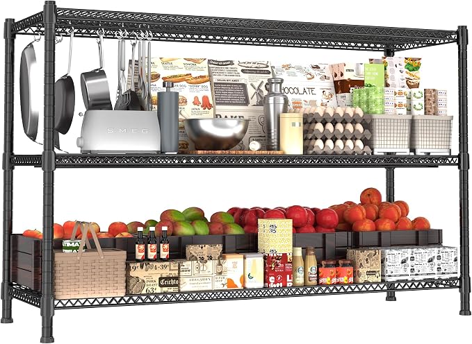 Heavy Duty Shelving, 47.6" H Garage Shelving Unit by GIOTORENT