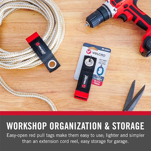 VELCRO Brand Extension Cord Organizer Holder. Heavy Duty Straps - Image 4