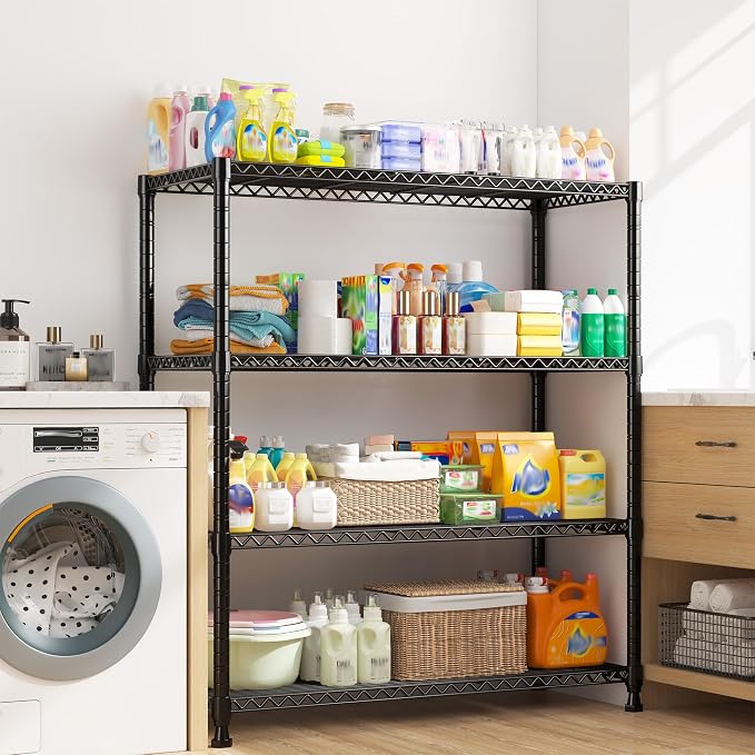 REIBII Wire Shelving Unit Storage Shelves Metal Shelves Heavy Duty Shelving - Image 5