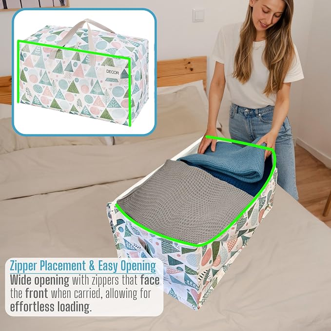 VENO 4 Pack Moving Bags and Large Christmas Decoration Storage Bins - Image 4