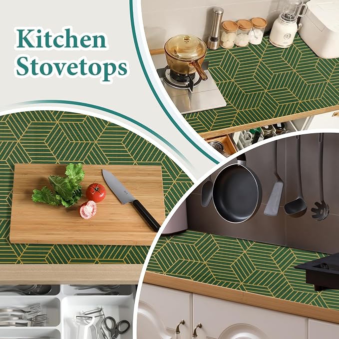Shelf Liners for Kitchen Cabinets 23.6in x 30FT, Non Adhesive Cabinet Liner - Image 6