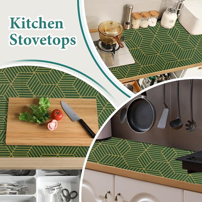 Shelf Liners for Kitchen Cabinets 12in x 20FT, Non Adhesive Cabinet Liner - Image 6