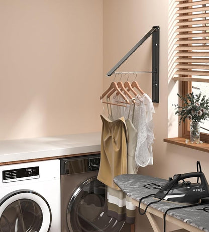 Dr.DJ Clothes Drying Rack, Wall-Mounted Retractable & Foldable Clothes Hanger - Image 4