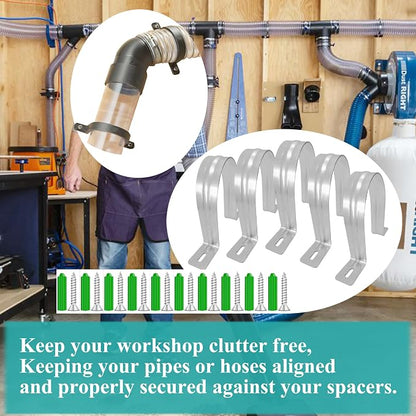 Dust Collection Hose and Pipe Holder Adjustable Hangers Bracket, Don’t Broken - Image 5