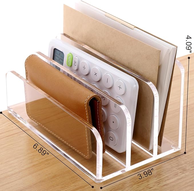 SANRUI Acrylic Mail File Organizer Sorters - Image 2