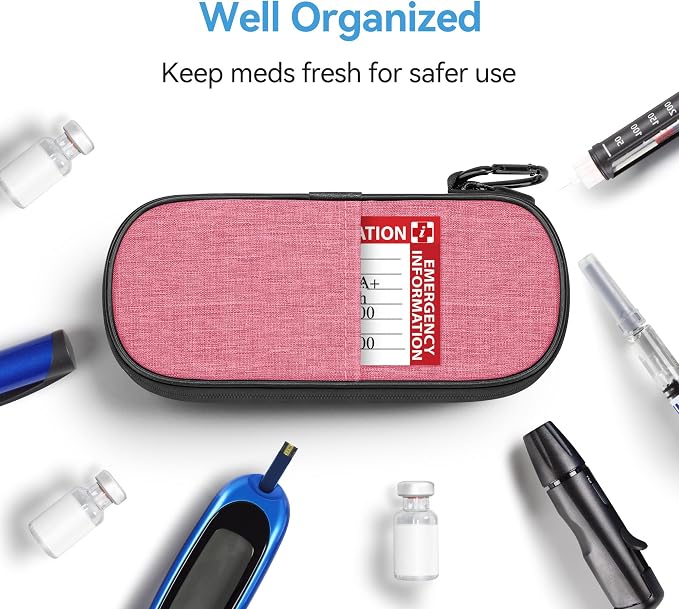 Insulin Cooler Travel Case Diabetic Medication Insulated Cool Organizer - Image 2