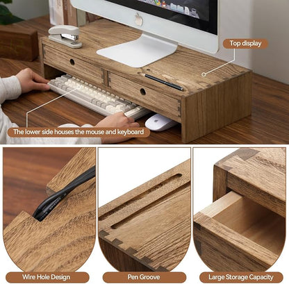 KIRIGEN Wood Monitor Stand - Image 2