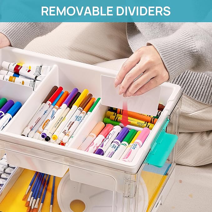 Vtopmart 24 QT Clear Plastic Craft Organizers and Storage Box - Image 5