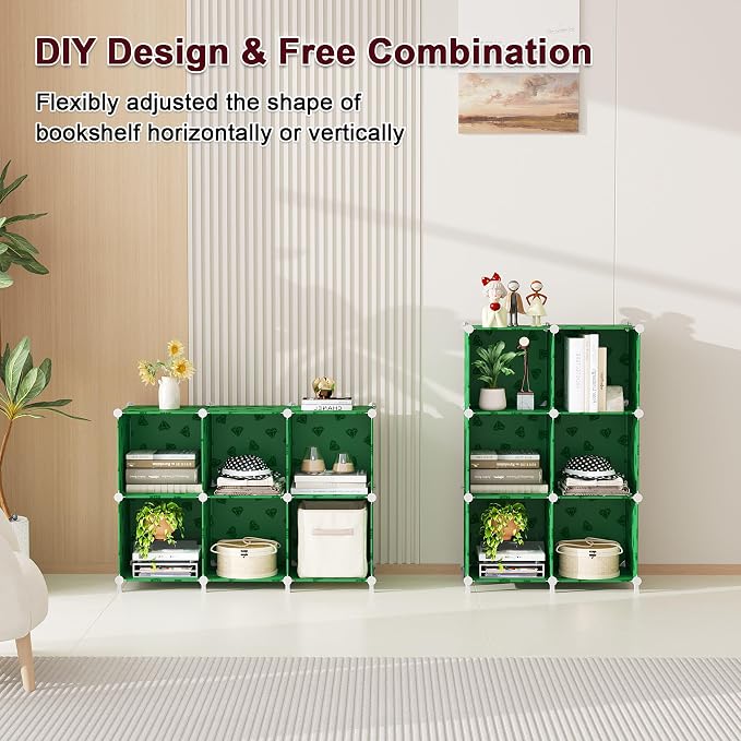 UNKU 6 Cube Storage Organizer, Closet Organizer Storage Shelves, Clothes - Image 5
