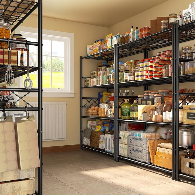 Storage Shelves 4-Tier Large Capacity Metal Shelving - Image 5