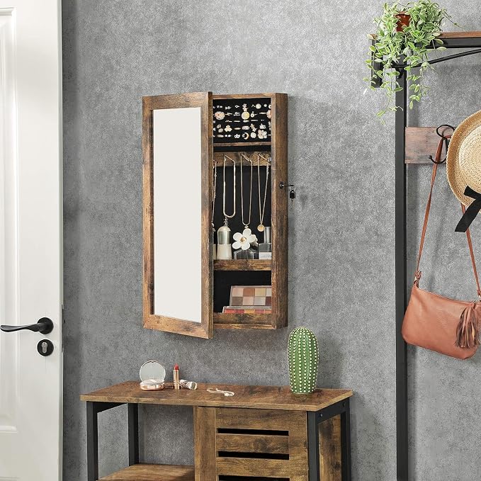 SONGMICS Lockable Jewelry Cabinet Armoire - Image 6