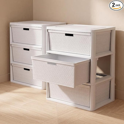 Plastic 3 Drawer Storage Tower Organizer by Unknown