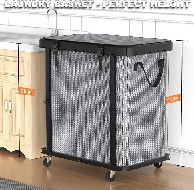 190L Large Fashion Laundry Basket - Image 4