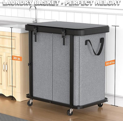 190L Large Fashion Laundry Basket - Image 4
