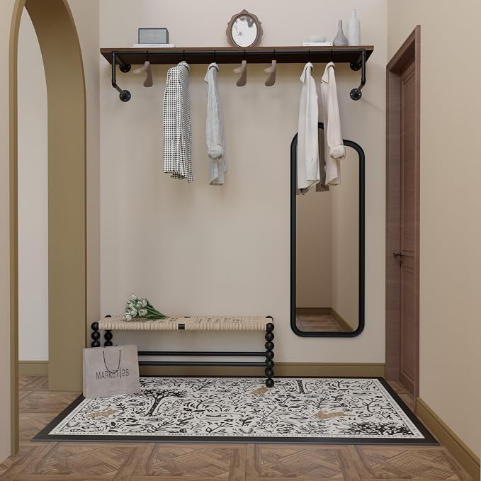 Clothes Rack 60in, Wall Mounted Garment Racks - Image 5