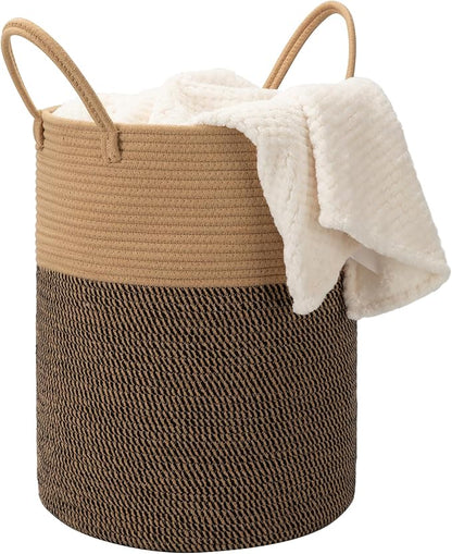 58L Cotton Rope Laundry Basket, Woven Basket - Image 2