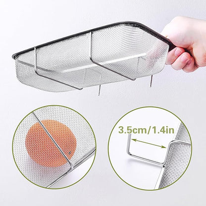 Sink Drain Strainer Basket, Stainless Steel Side Hanging Kitchen Food Waste - Image 5