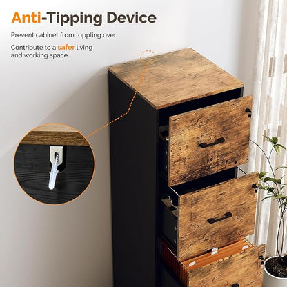 VINGLI 4 Drawer File Cabinet - Image 6