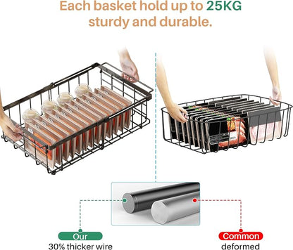 UMDONX Freezer Organizer Bins – Expandable from 11.2" to 17.7", Fit 5–10 Cu.Ft - Image 7