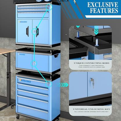 LARBANKE 8 Drawer Rolling Tool Chest - Image 5
