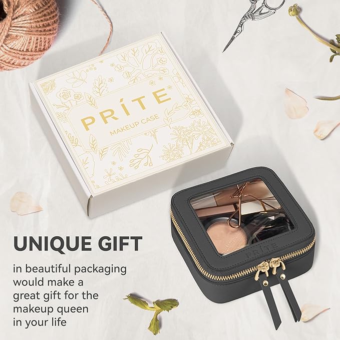 Prite Mini Clear Makeup Bag for Purse Cute Small Travel Cosmetic Bag for Women - Image 7